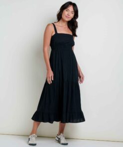 Taj Hemp Tiered Midi Dress